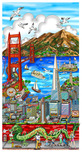 Charles Fazzino 3D Art Charles Fazzino 3D Art High Over San Francisco (DX)